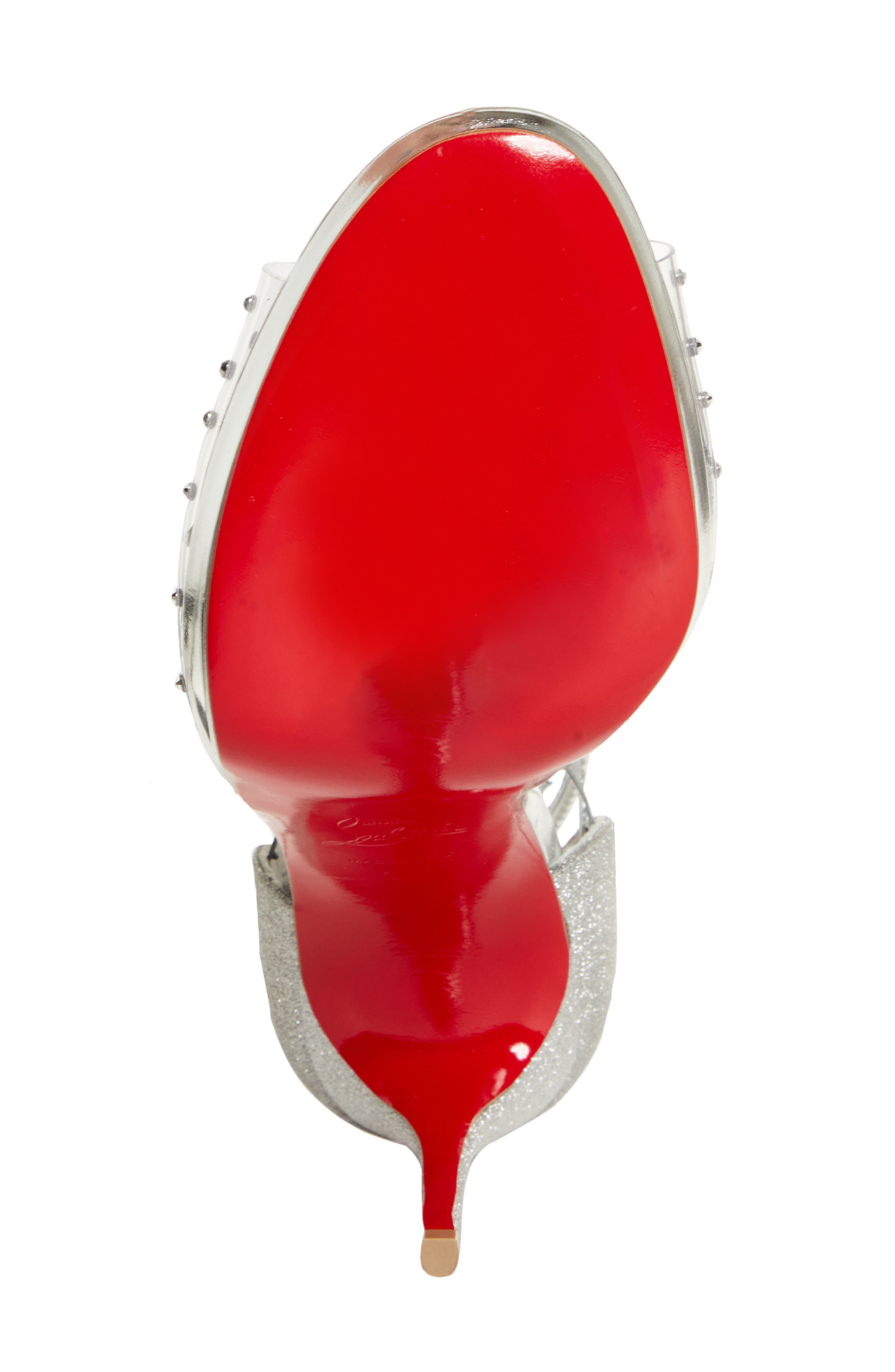 Degratina Crystal Embellished Ankle Tie Sandal, Alternate, color, VERSION SILVER