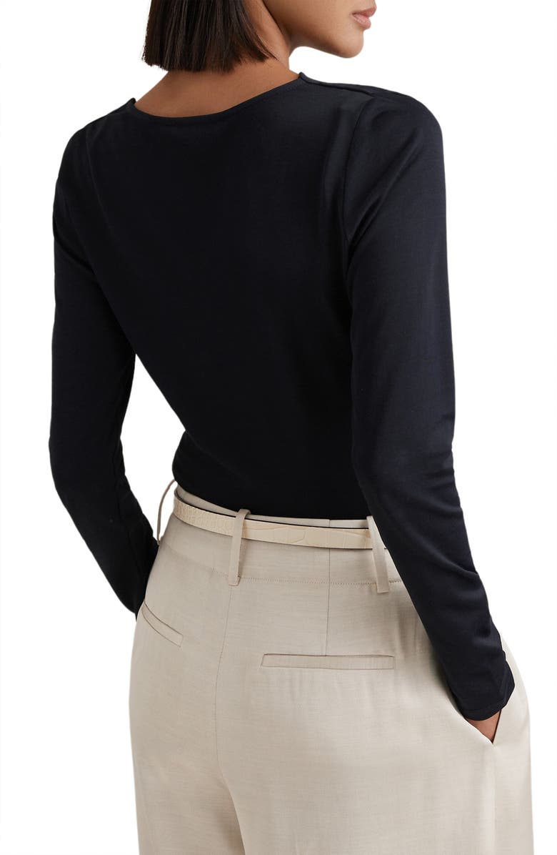 Reiss Sandy Asymmetric Neck Top, Alternate, color, 