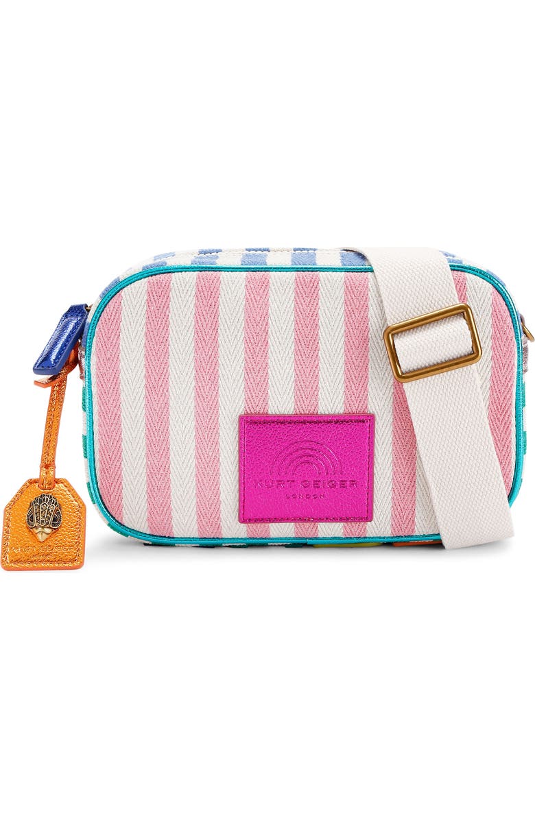 Kurt Geiger London Small Southbank Canvas Camera Crossbody Bag, Main, color,