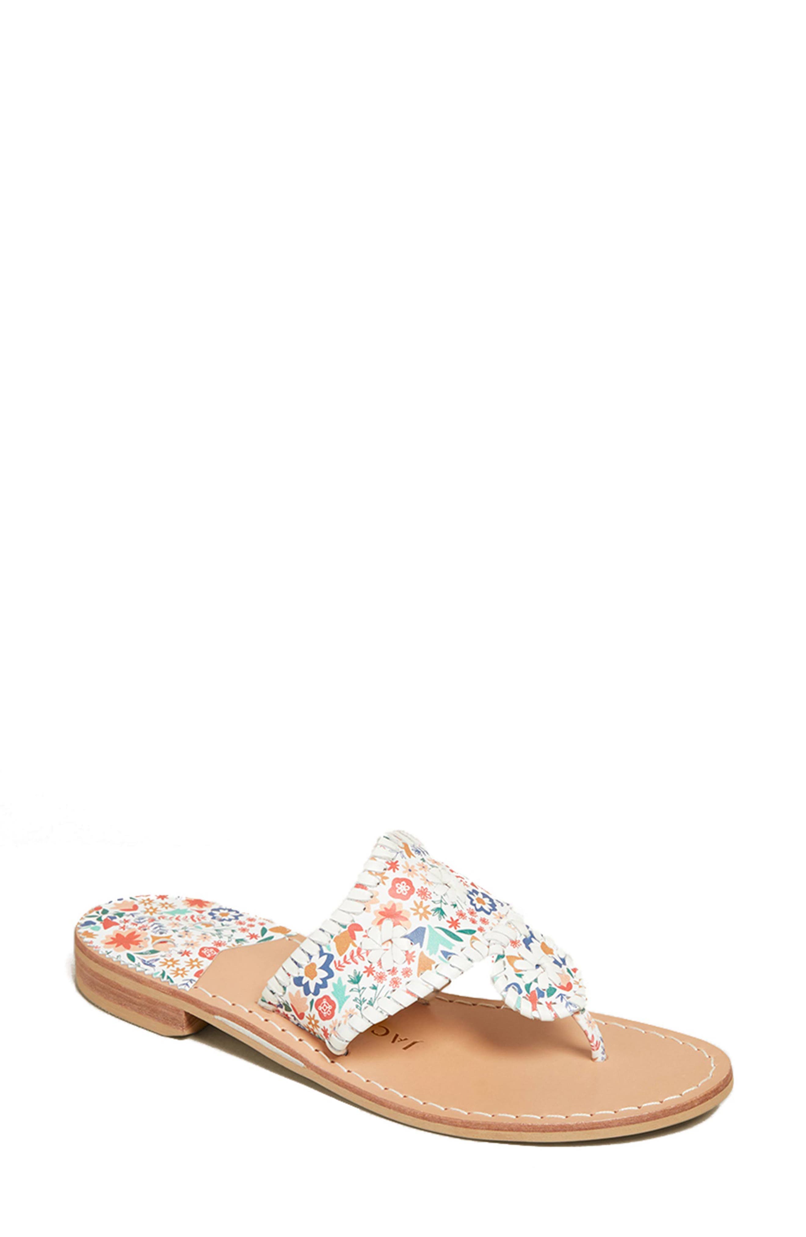 Jack Rogers Floral Flip Flop, Main, color, 