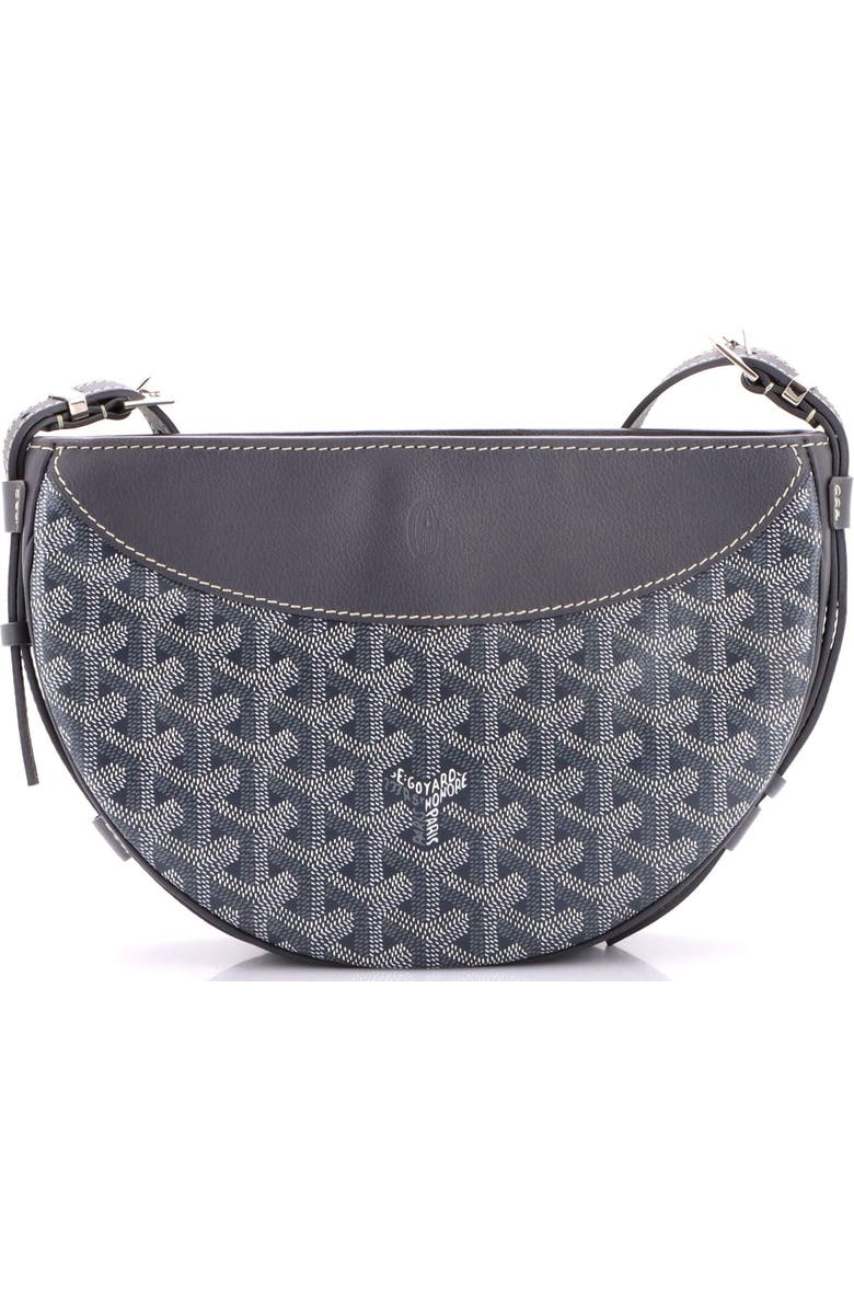 Pre-Owned Goyard Hirondelle Shoulder Bag Coated Canvas and Leather, Main, color, Gray