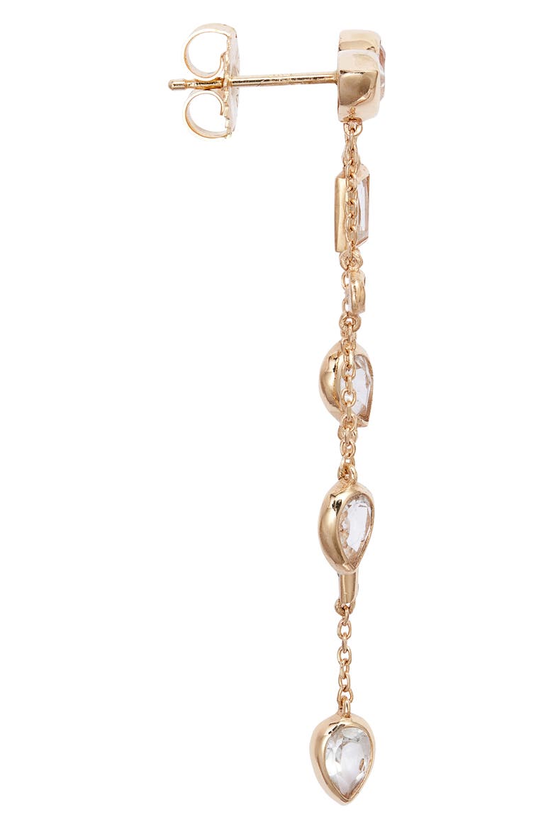 Cléo Eliana Double Chain Drop Earrings, Alternate, color, GOLD