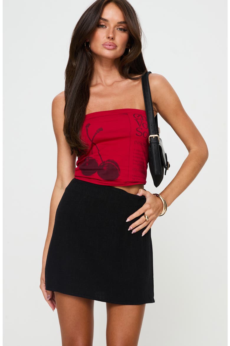 Selby Miniskirt, Alternate, color, BLACK