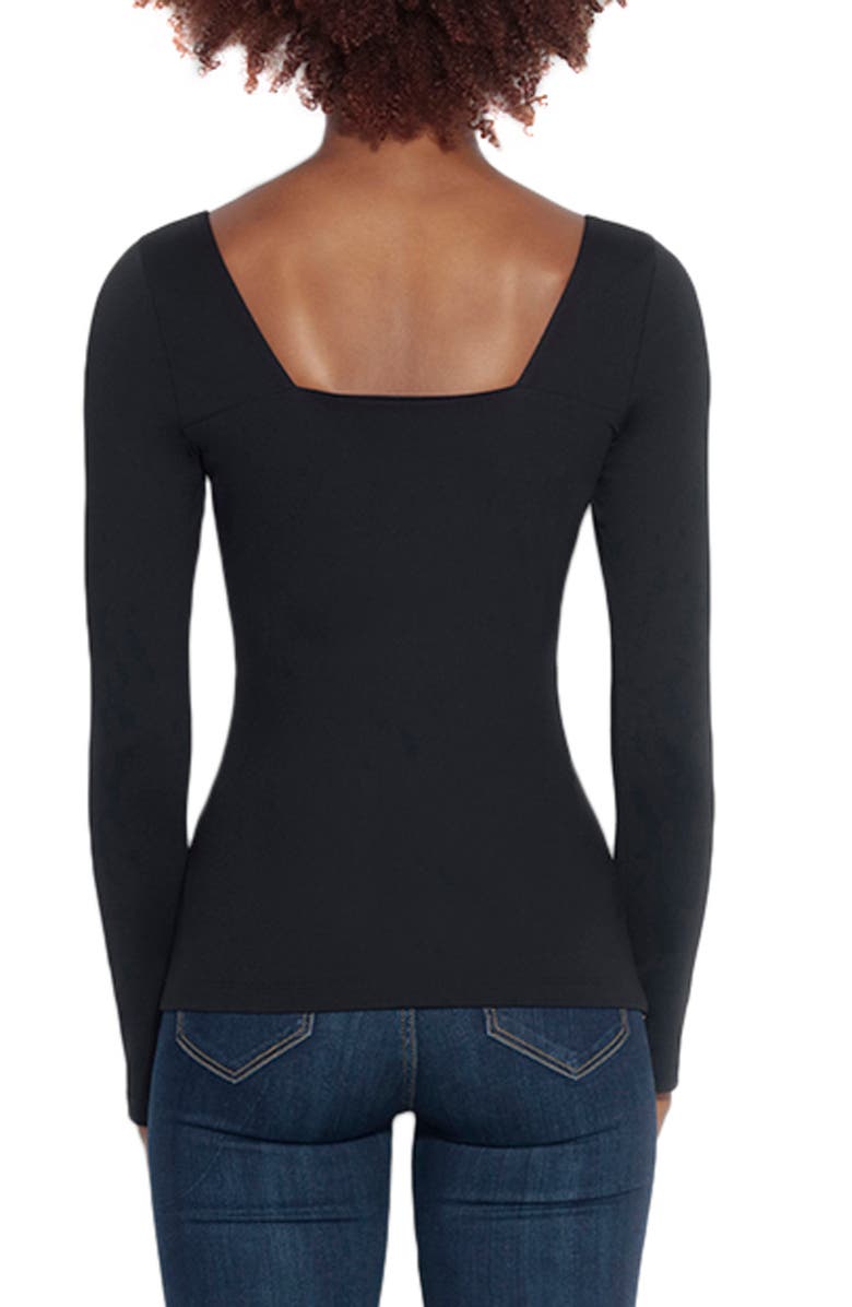 Susana Monaco Long Sleeve Sweetheart Top, Alternate, color,