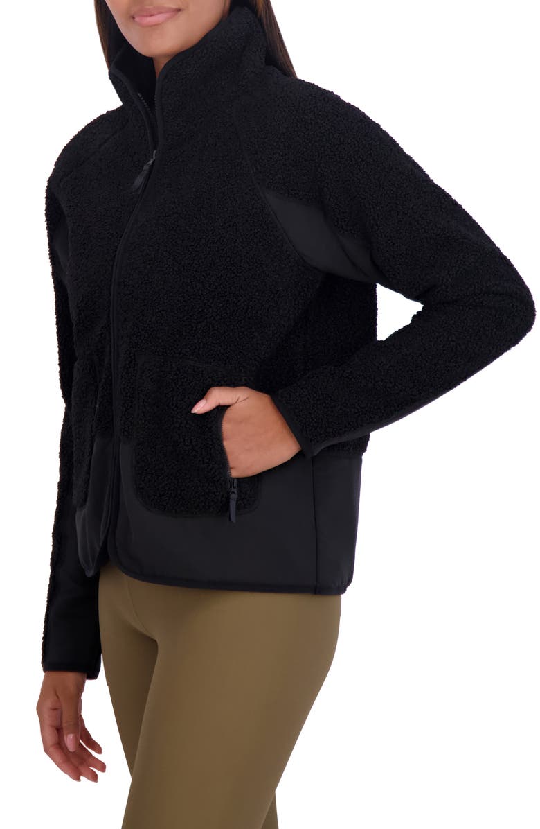 SAGE COLLECTIVE Faux Shearling City Cropped Jacket, Alternate, color, 