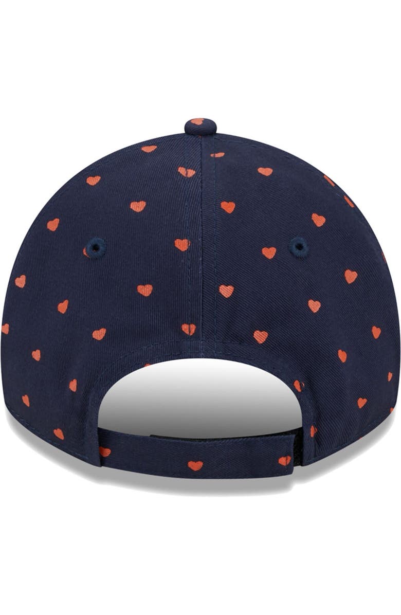 New Era Girls Preschool New Era Navy Chicago Bears Hearts 9TWENTY Adjustable Hat, Alternate, color, 