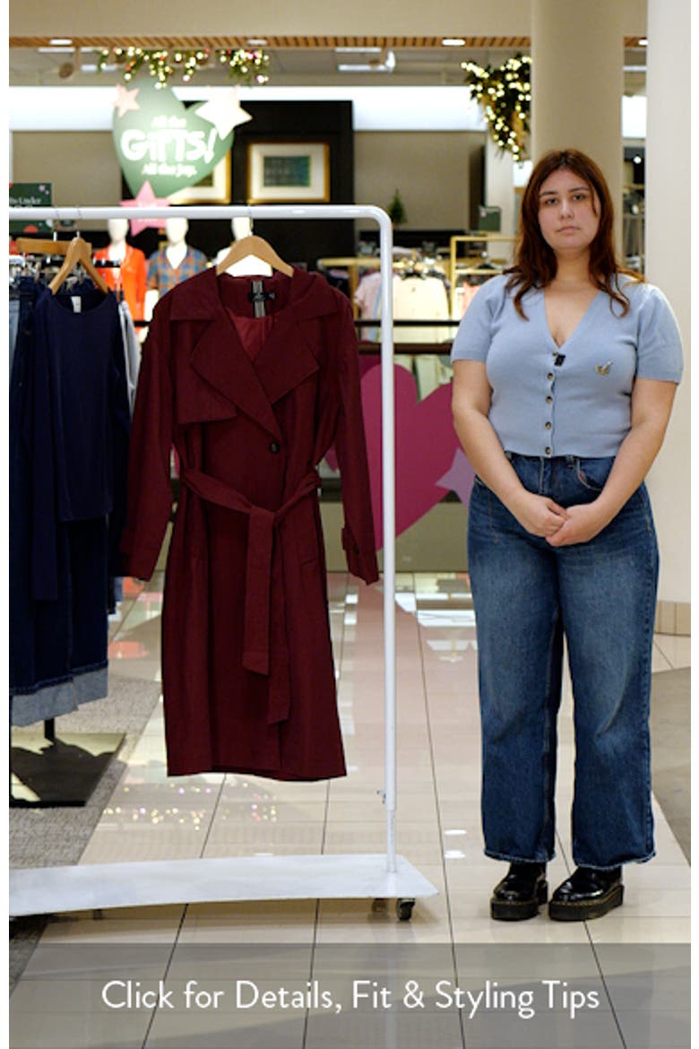 Cotton Blend Trench Coat video