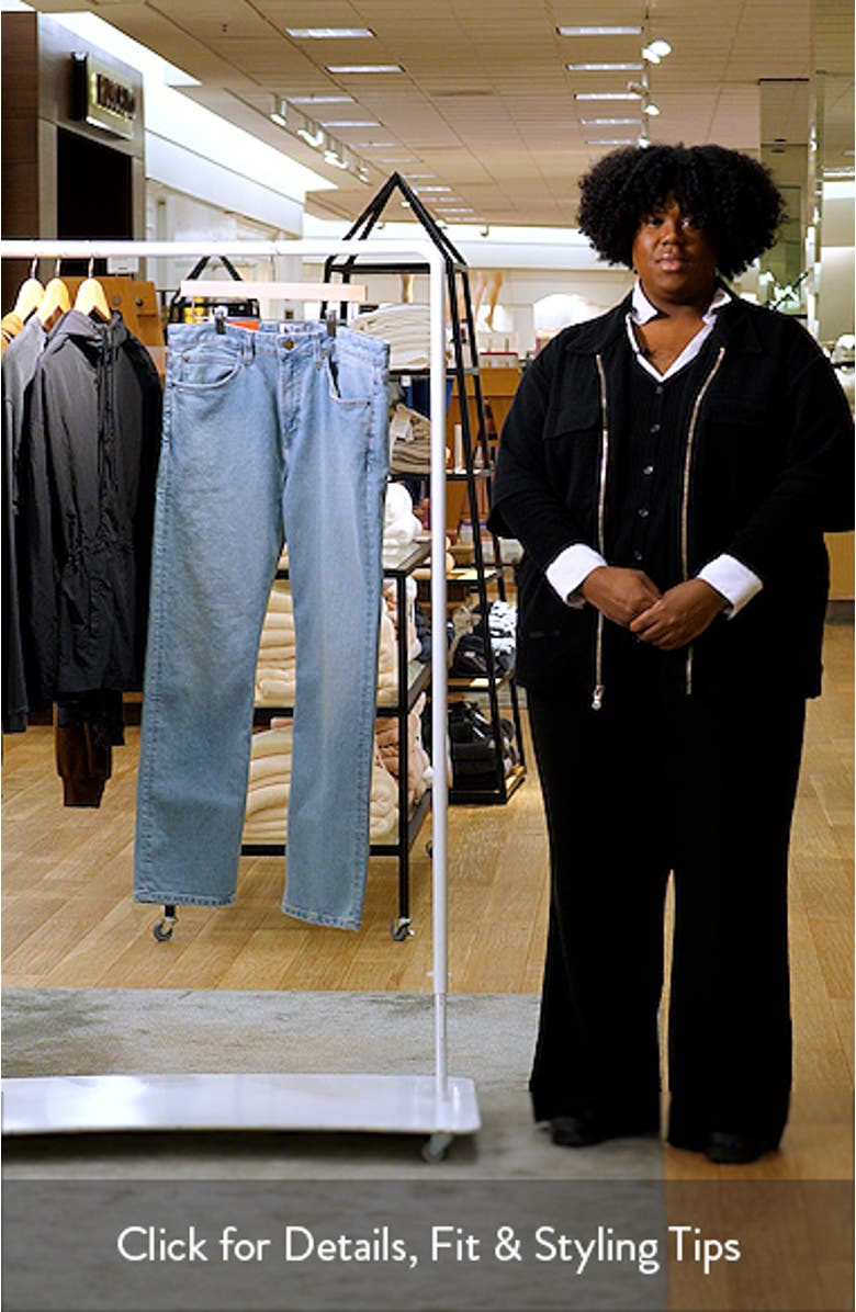 Slim Straight Stretch Denim Jeans, sales video thumbnail