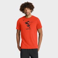 Nike Men's Nike Orange Baltimore Orioles Tri-Blend Logo T-Shirt