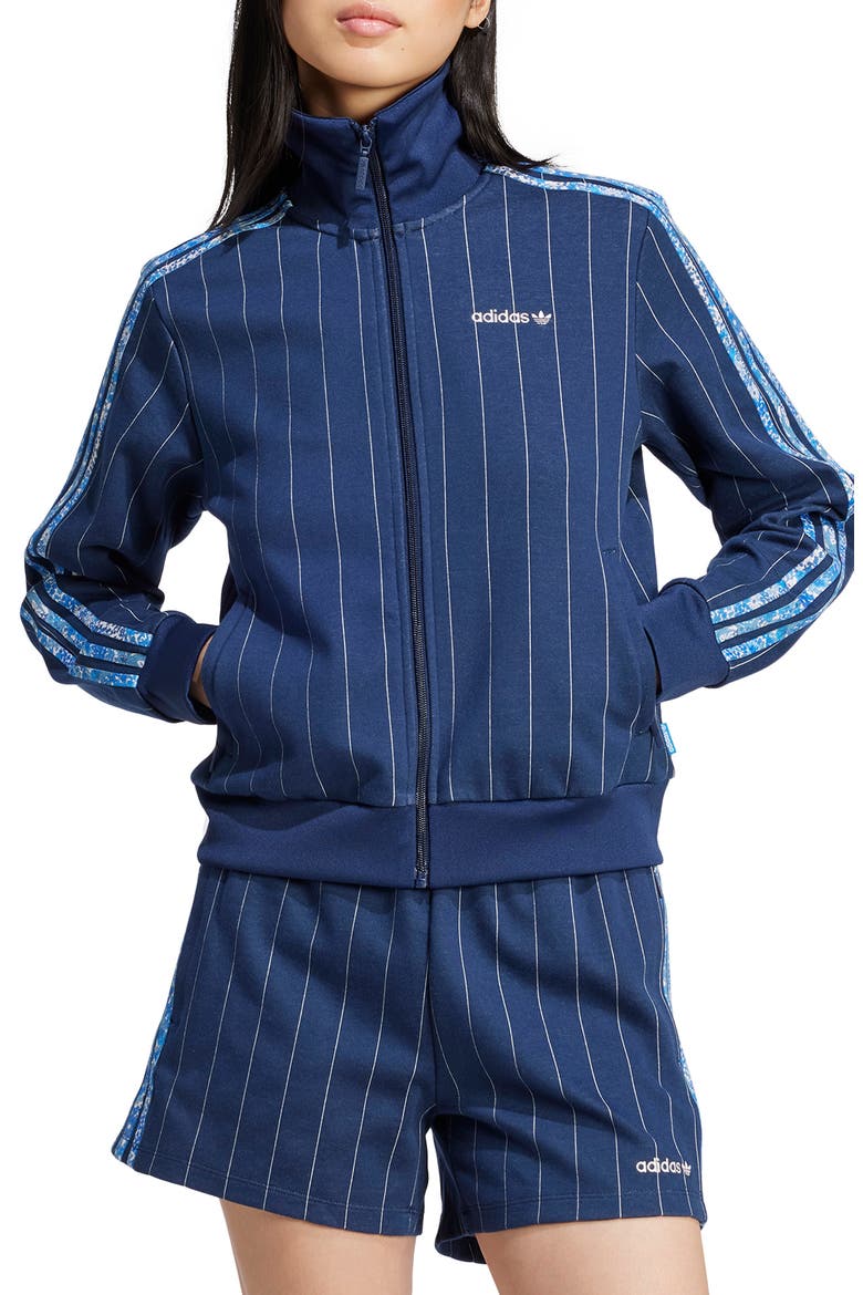 希少  × LIBERTY LONDON トラックジャケット 3XL x Liberty London Pinstripe Track Jacket (Women) | Nordstrom