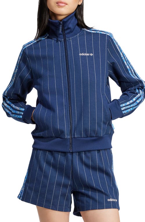 Adidas Originals X Liberty London Pinstripe Track Jacket In Blue