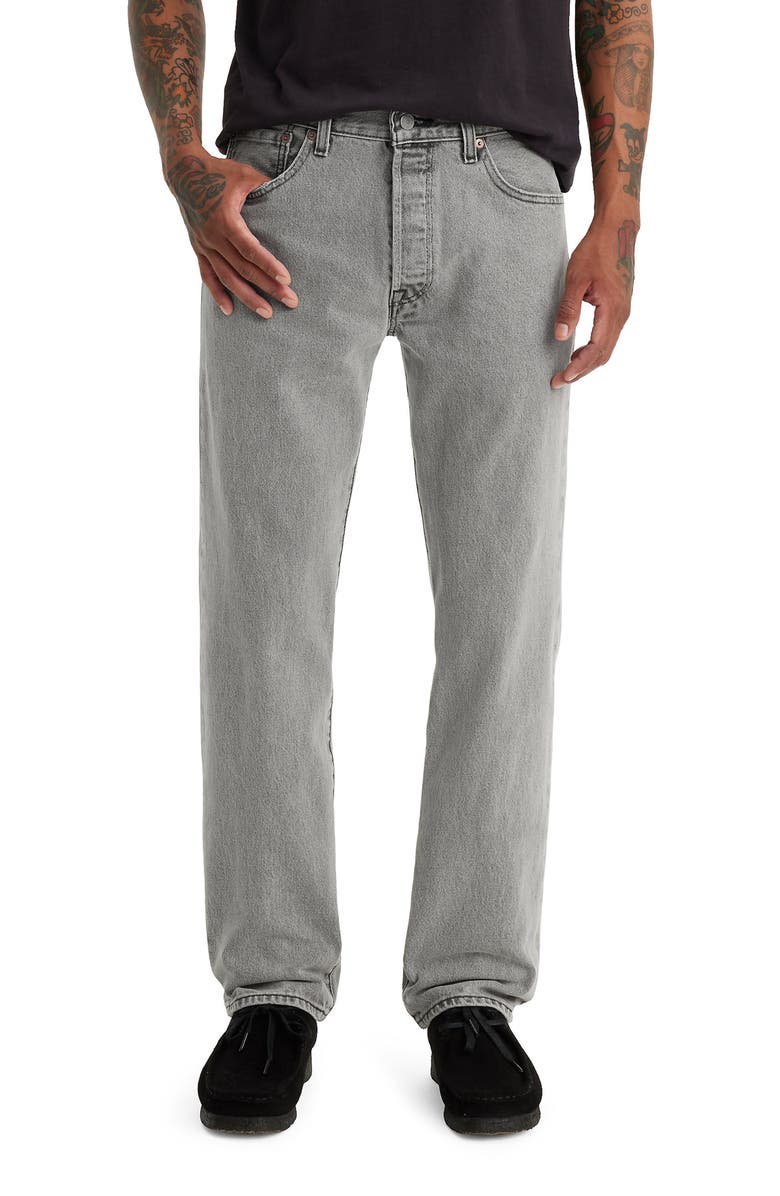Levi's<sup>®</sup> 501<sup>®</sup> Original Straight Leg Jeans, Main, color, Sweater Weather