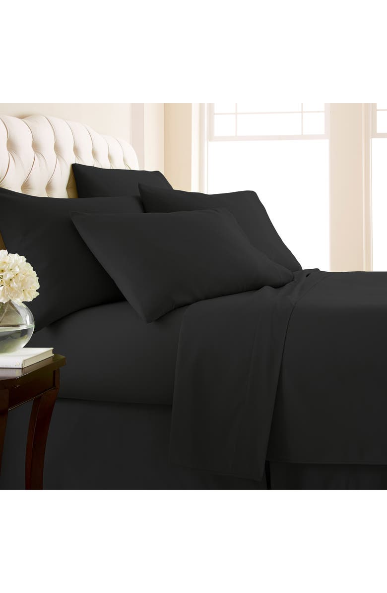 SOUTHSHORE FINE LINENS Vilano Springs Extra Deep Pocket Sheet Set, Alternate, color, Black
