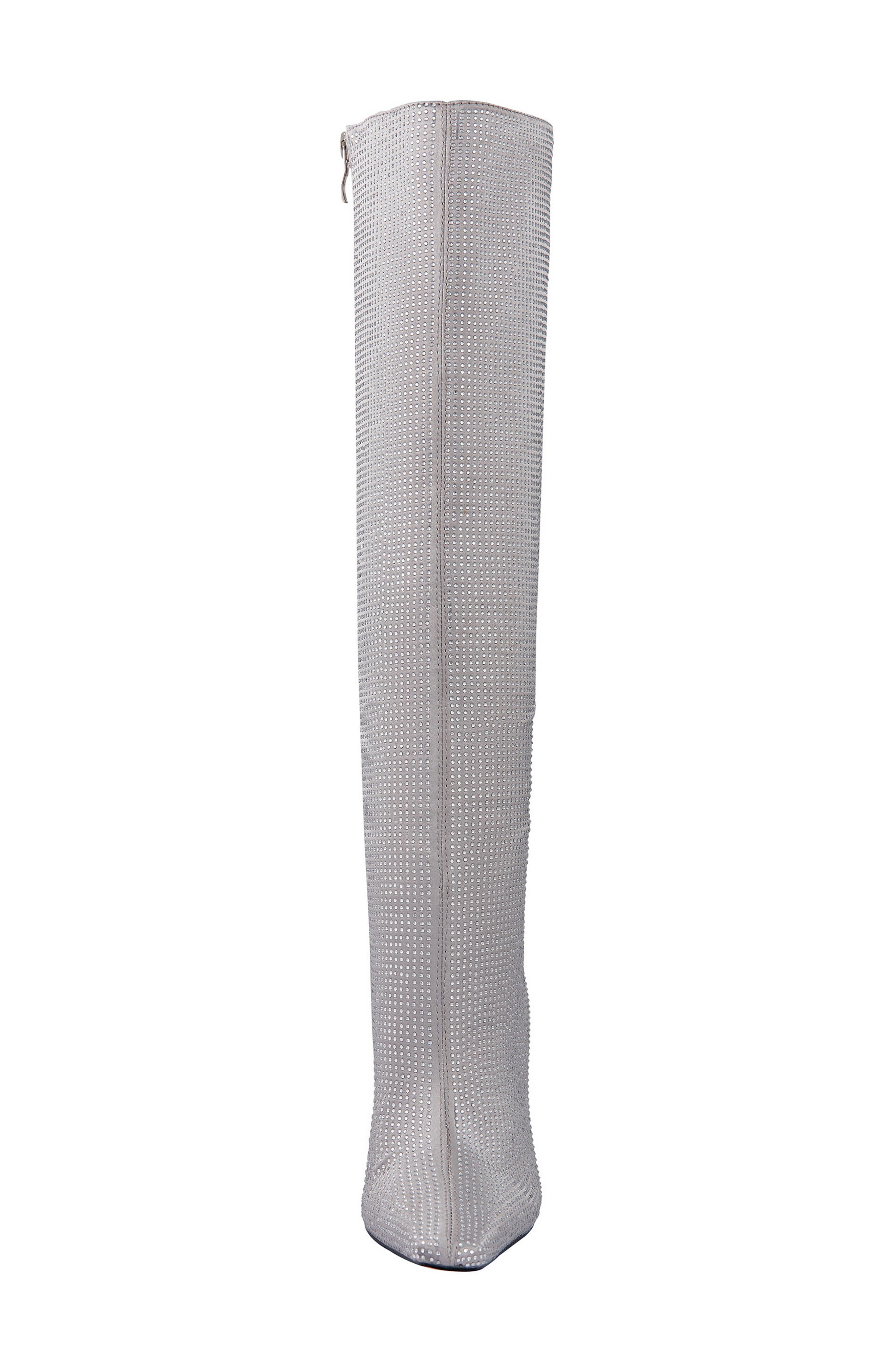 LADY COUTURE Diamond Rhinestone Pointed Toe Boot, Alternate, color, Silver
