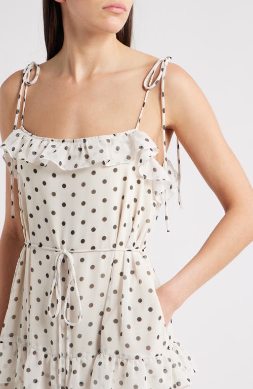 Julia Jordan Polka Dot Tiered Maxi Dress
