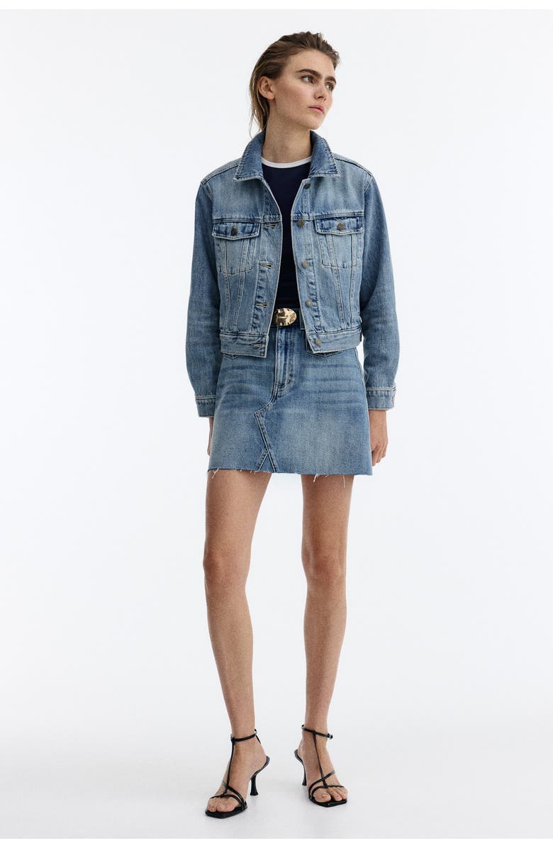 H&M Denim Jacket, Alternate, color, Light Denim Blue