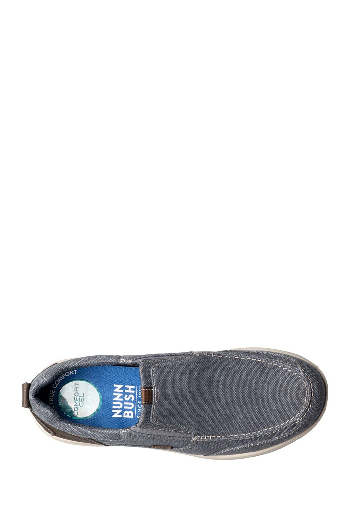 NUNN BUSH Conway Canvas Slip-On Sneaker - Wide Width Available, Alternate, color, Dark Blue Canvas