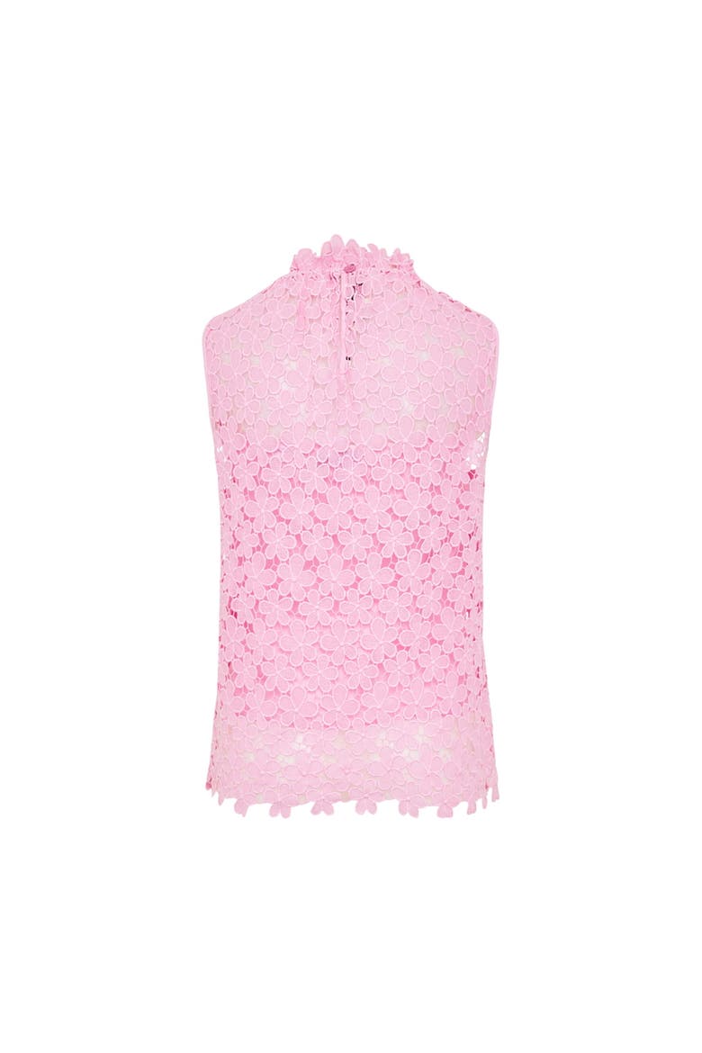 Cotton Makramee Blouse, Alternate, color, Light Pink