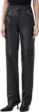 AllSaints Saige Studded Leather Pants