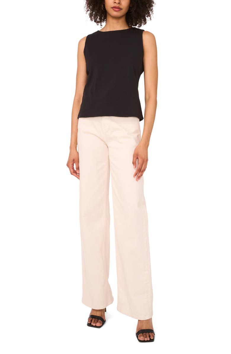 1.STATE Boat Neck Tie Back Tank, Alternate, color, Rich Black