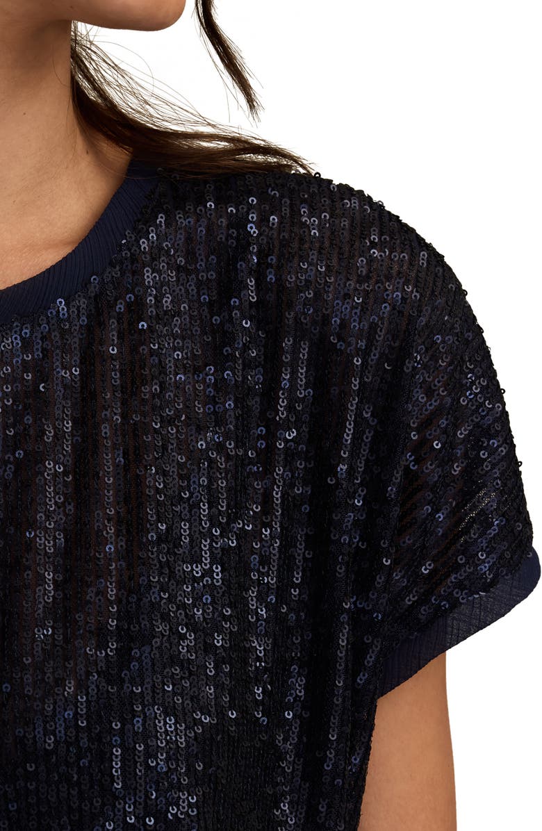 Lucky Brand Sequin T-Shirt, Alternate, color, Moonlit Ocean