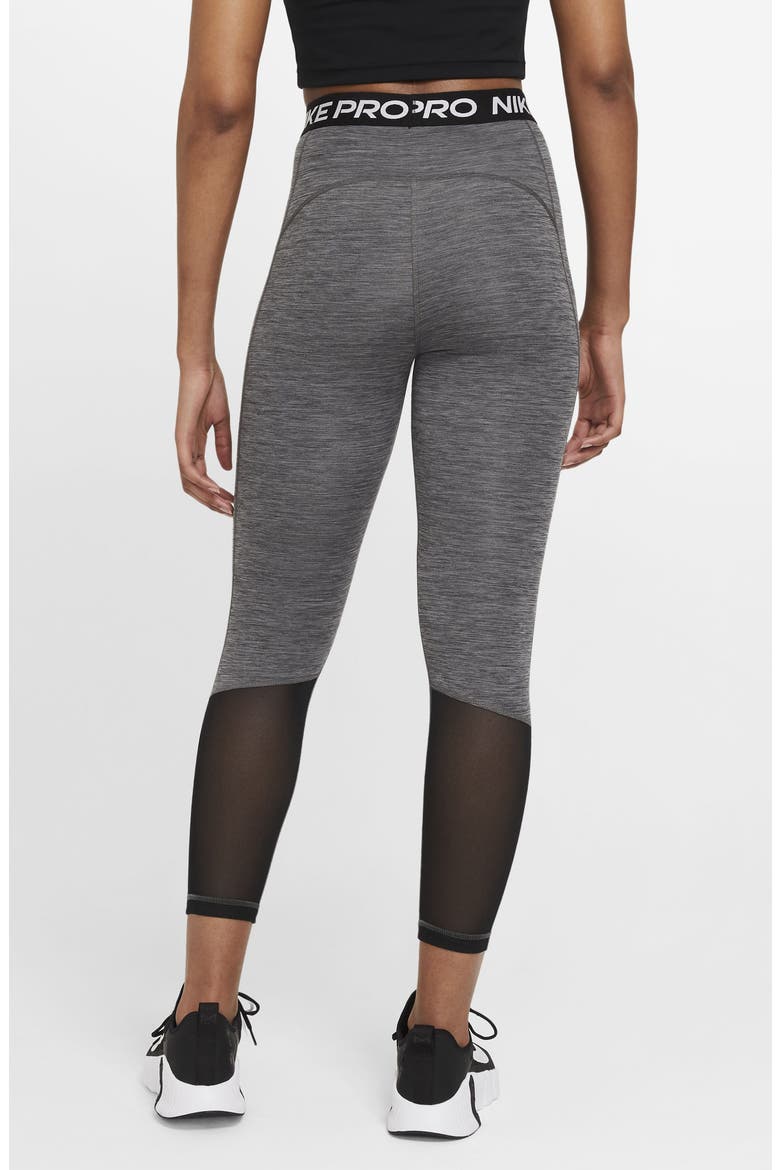 Pro 365 High Waist 7/8 Leggings, Alternate, color, BLACK/ HEATHER/ WHITE