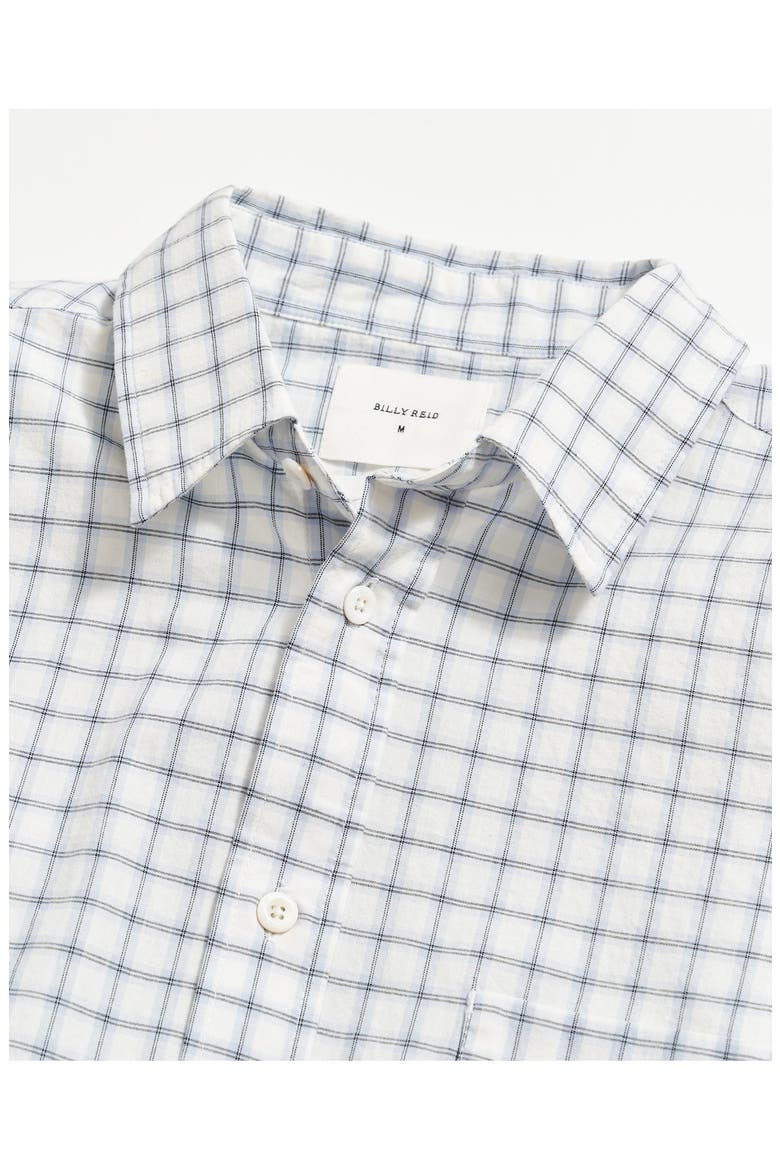 Cypress Grid Plaid Button-Up Oxford Shirt, Alternate, color, PEBBLE