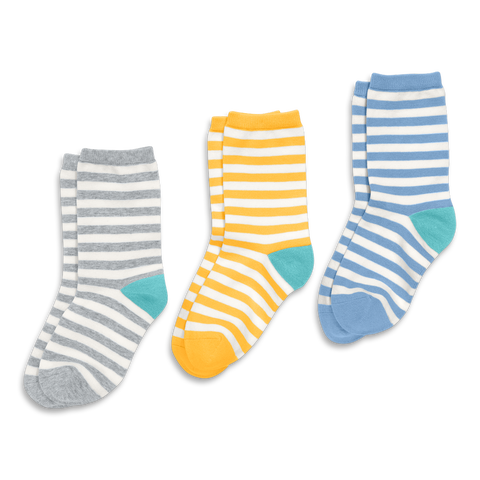 Kids Crew Sock 3-Pack In Stripe
