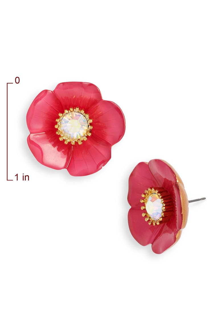 'Secret Garden' Flower Stud Earrings, Alternate, color, PINK MULTI