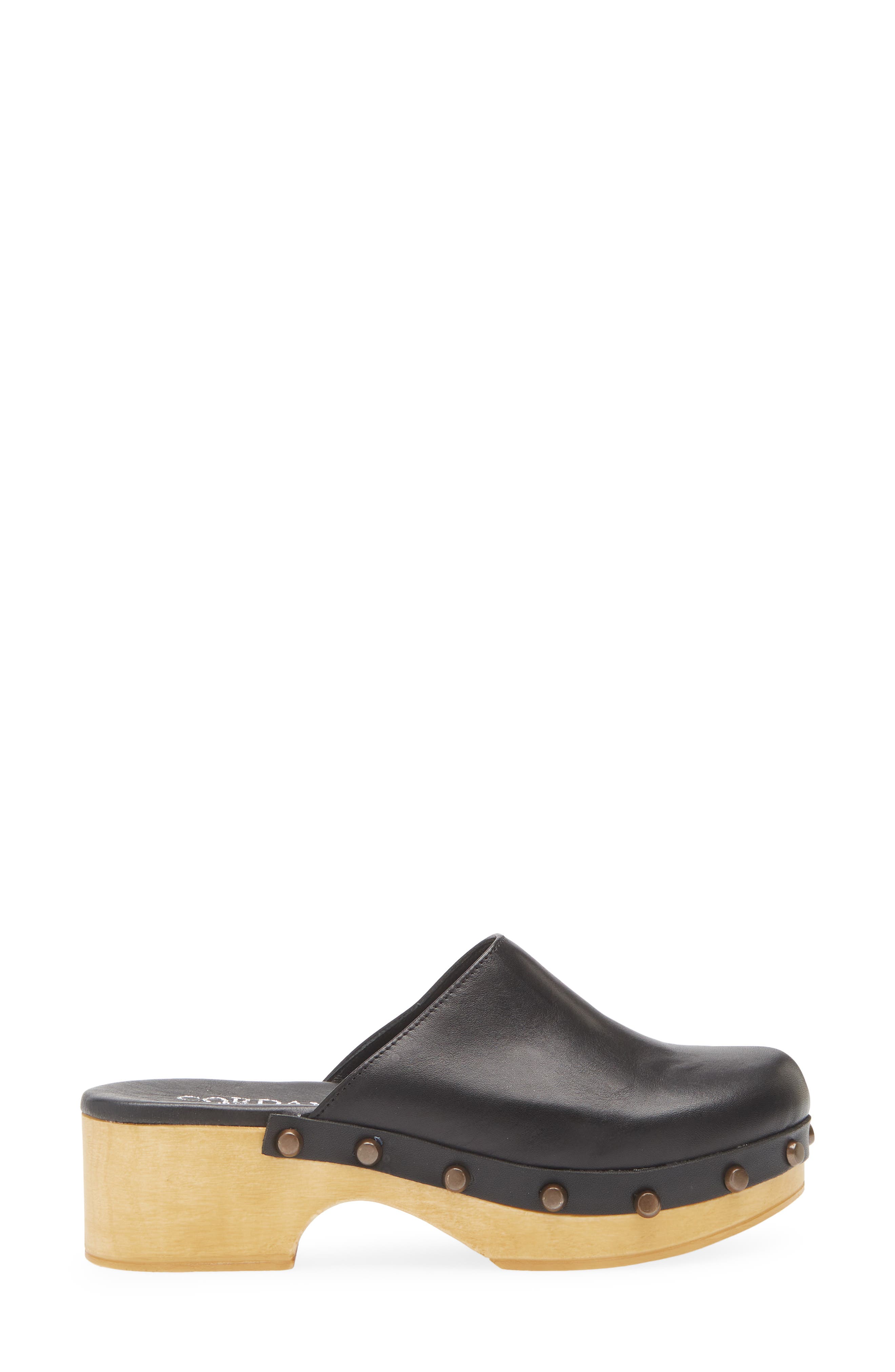 Cordani Wilka Platform Mule, Alternate, color, Black Leather