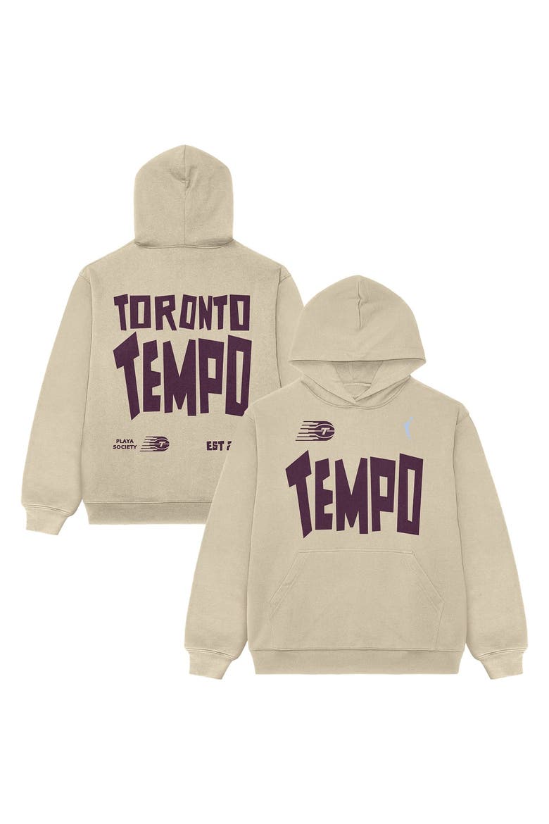 Unisex Playa Society  Oatmeal Toronto Tempo Established Hoodie, Main, color, Oatmeal