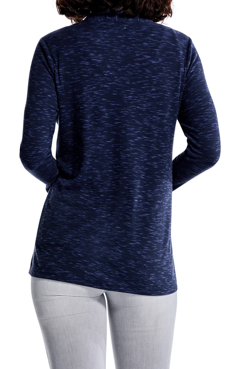 NIC+ZOE Drapey Rib Cardigan, Alternate, color, Dark Indigo