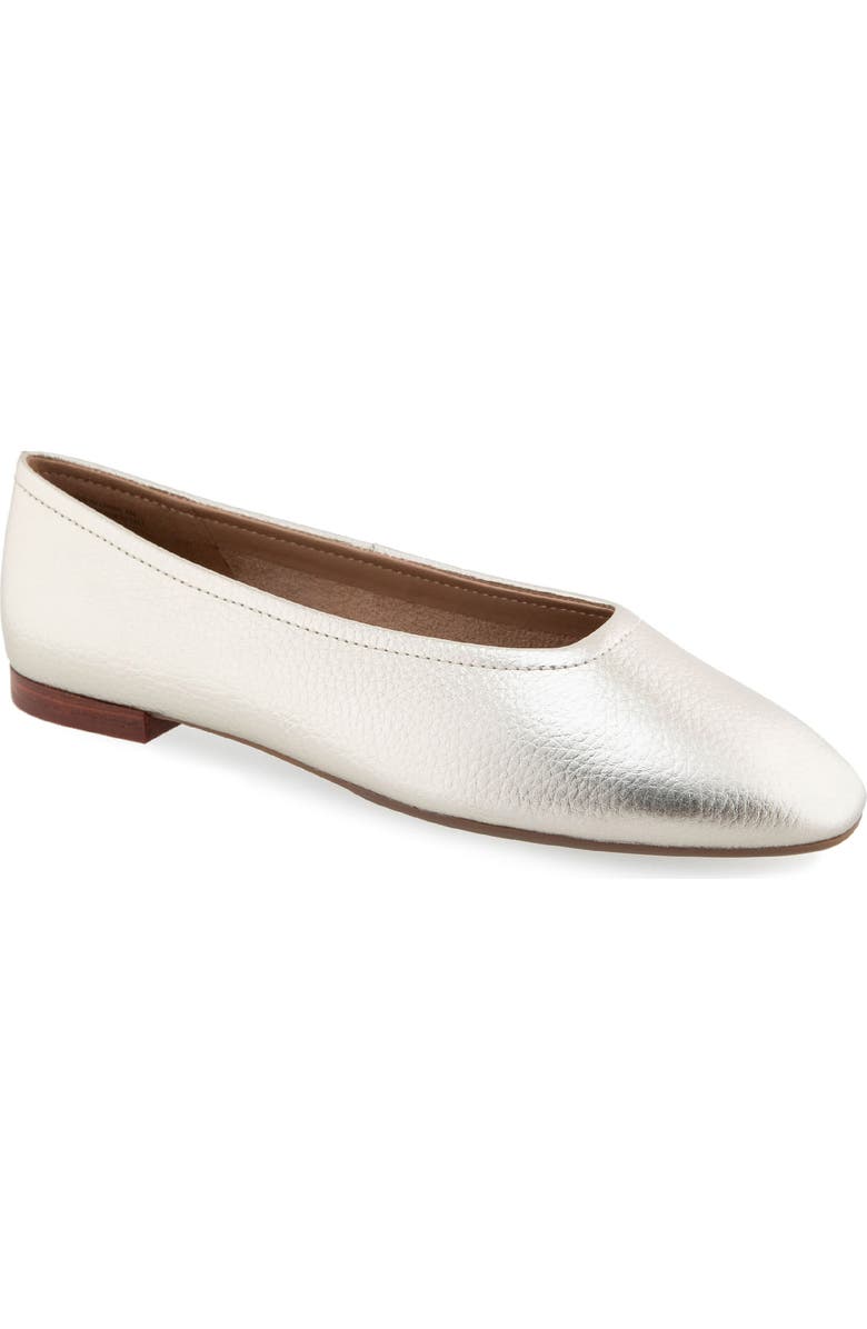 Aerosoles Amelie Ballet Flat, Main, color, Soft Gold Leather