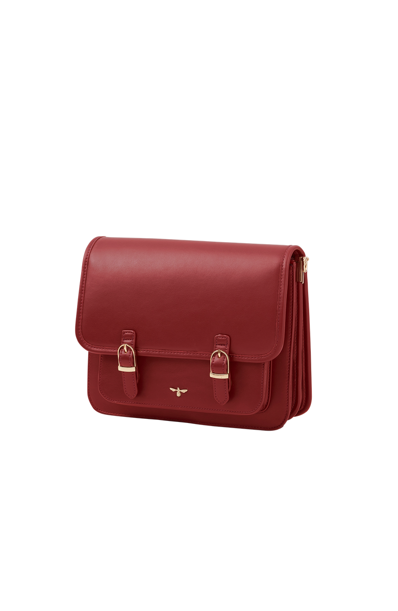 Fable England Wonderland Satchel, Alternate, color, Cherry Red
