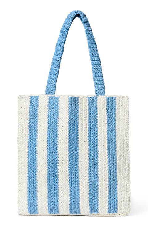 Orion Raffia Book Tote Bag