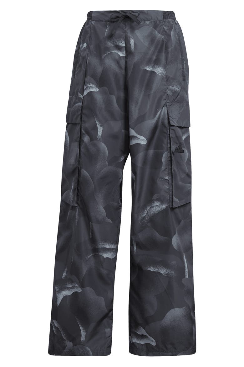 City Escape Recycled Polyester Cargo Pants, Alternate, color, BLACK/ MULTICOLOR
