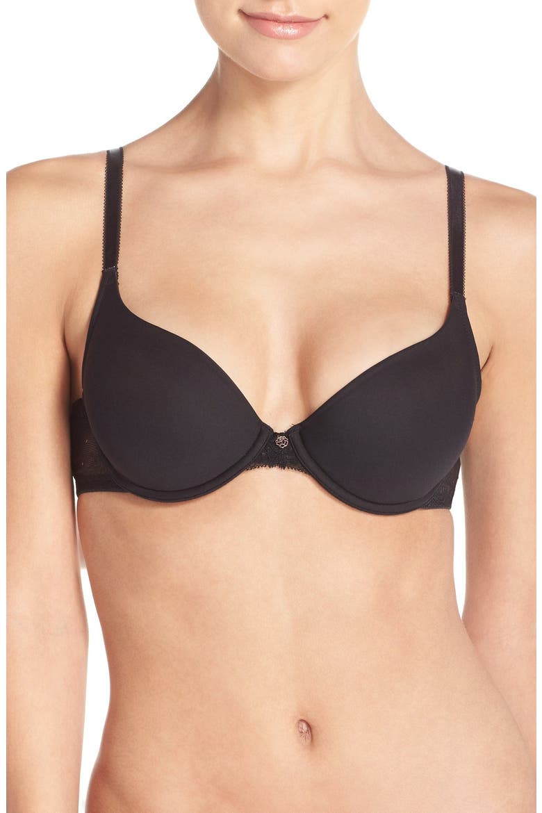 Honey Multi-Way T-Shirt Bra, Main, color, BLACK