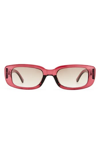Aire Ceres 51mm Rectangular Sunglasses In Burgundy