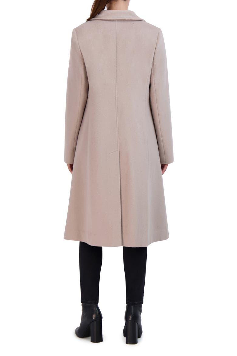 Longline Wool Blend Coat, Alternate, color, STONE