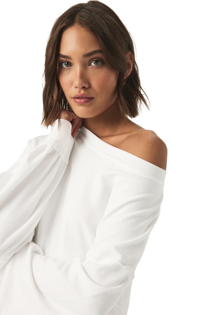 Splendid Hayden Off the Shoulder Sweatshirt, Alternate, color, 