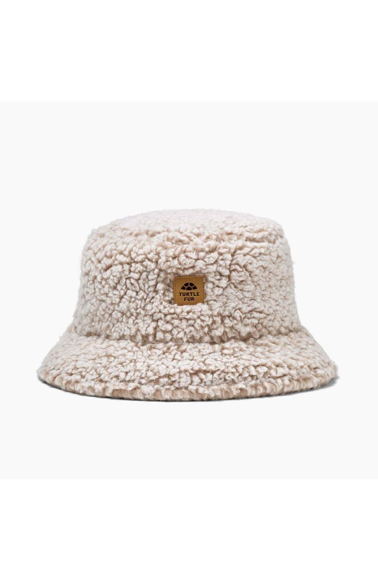 Turtle Fur Youth Stomp Fleece Bucket Hat, Main, color, Natural