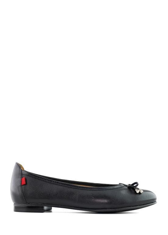 Marc Joseph New York Burton Ave Leather Tiebow Flat, Alternate, color, Black Napa