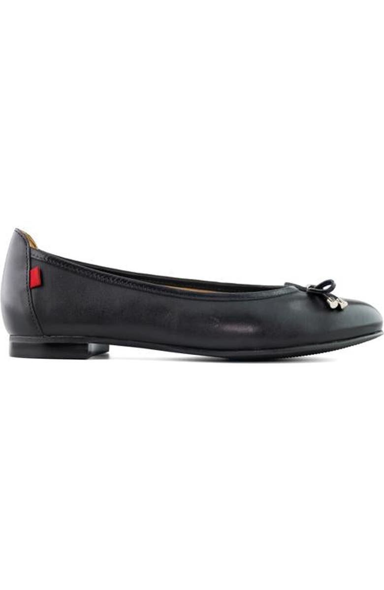 Marc Joseph New York Burton Ave Leather Tiebow Flat, Alternate, color, Black Napa