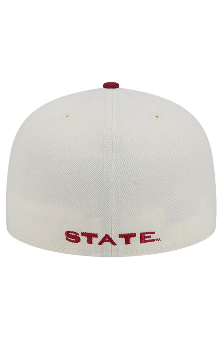 New Era Men's New Era Florida State Seminoles Chrome White Vintage 59FIFTY Fitted Hat, Alternate, color, 