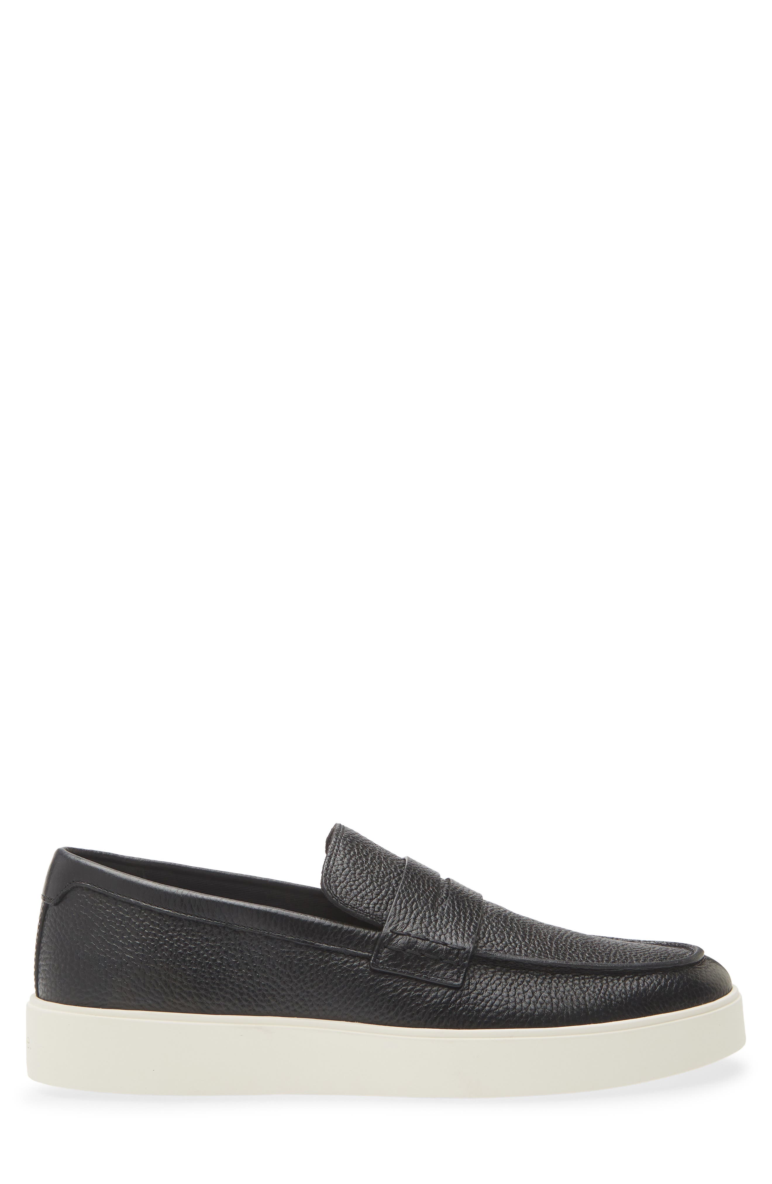 Teo Penny Loafer, Alternate, color, BLACK