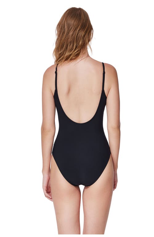 Gottex Hokkaido Underwire Scoop Neck One Piece In Black