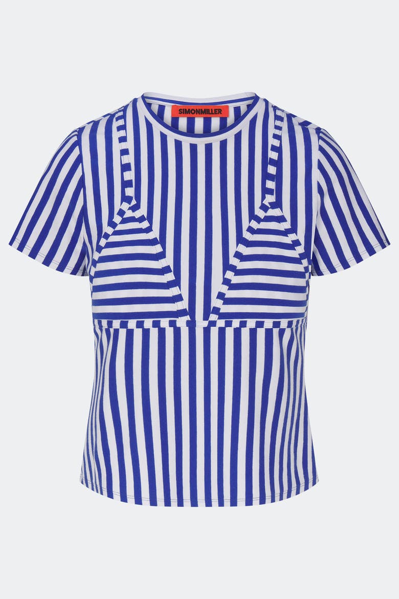 Kini Striped T-Shirt, Alternate, color, Blue Stripe