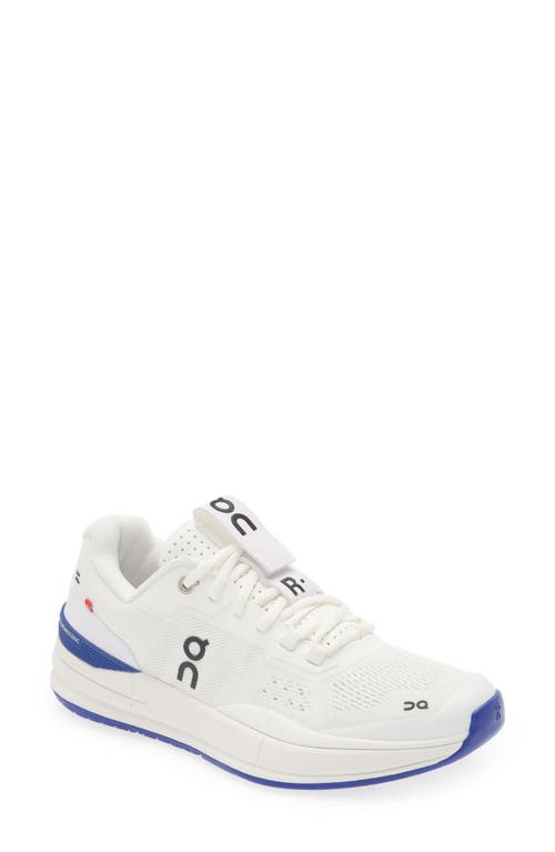 On The Roger Pro Tennis Shoe In White/indigo