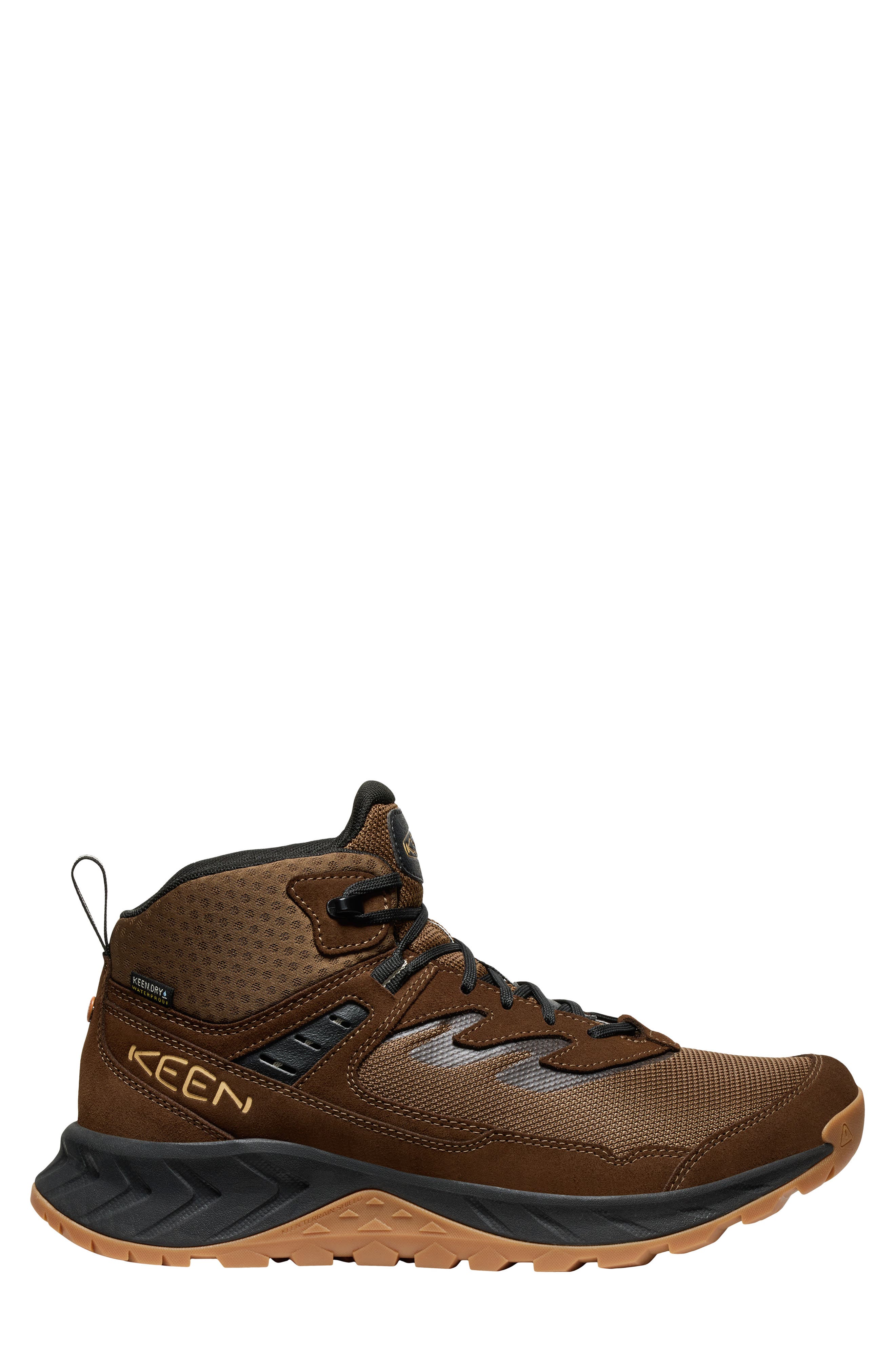 KEEN Hightrail Waterproof Mid Hiking Sneaker, Alternate, color, Dark Earth/ Oak Buff