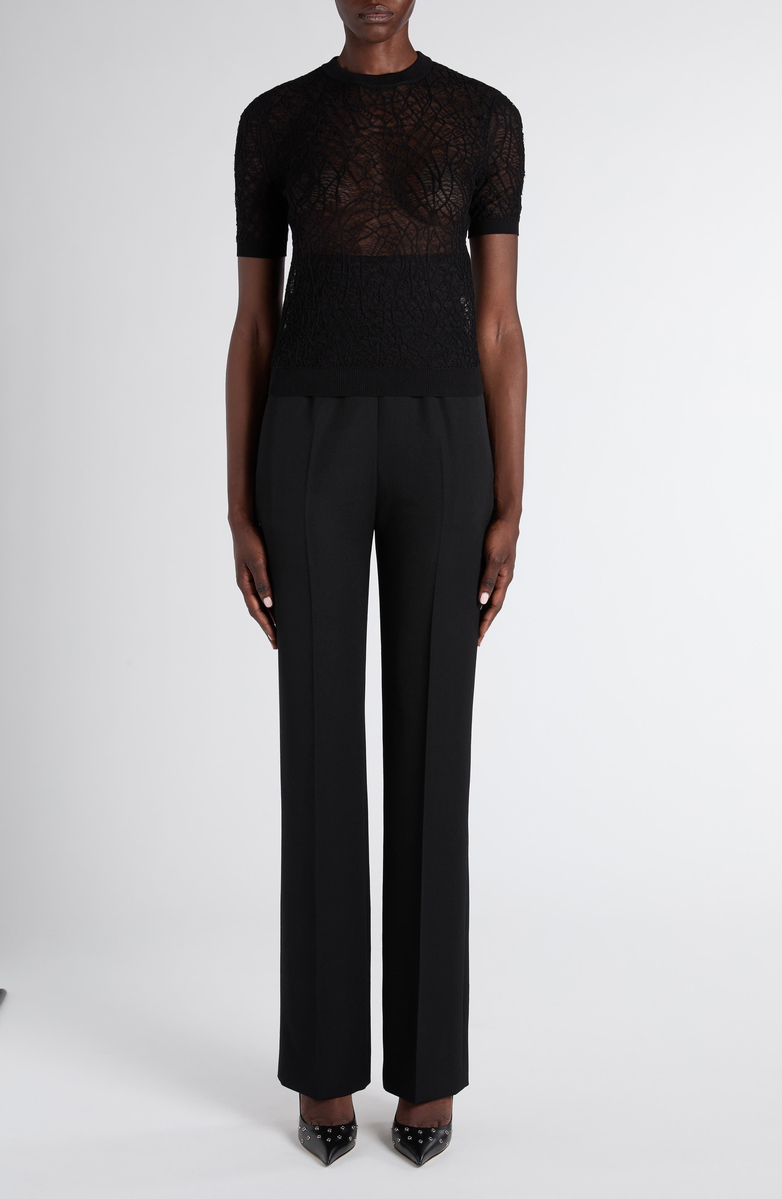 Spider Lace Cotton & Silk Jacquard Sweater - image 2
